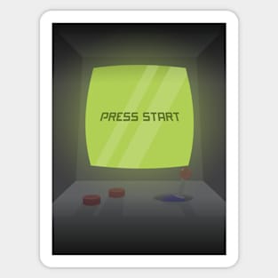 Press Start Sticker